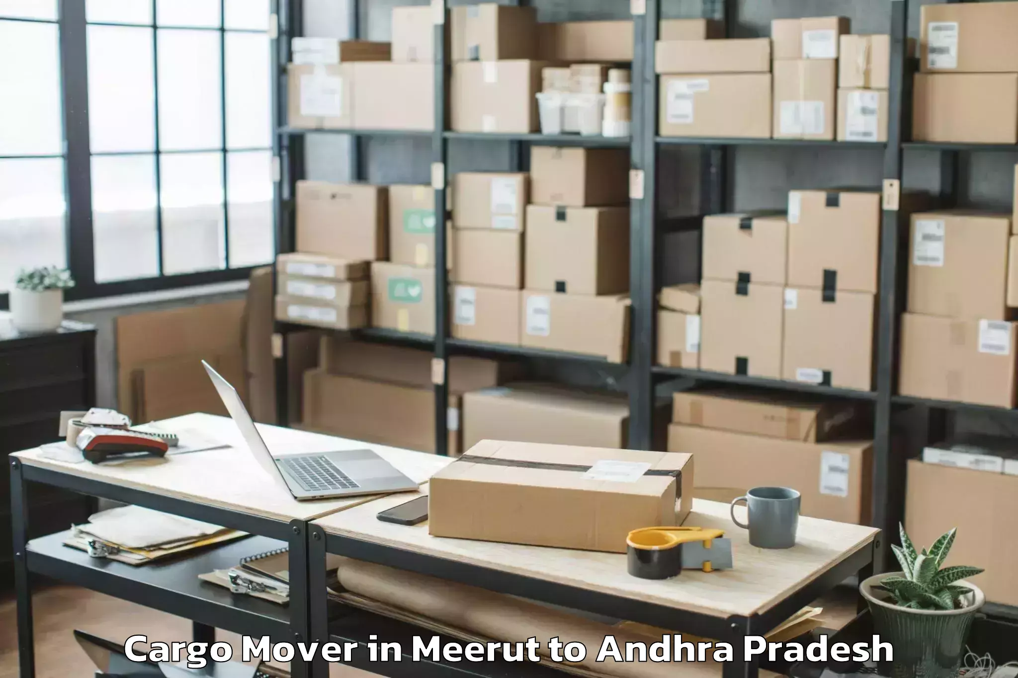 Book Meerut to Bhogapuram Cargo Mover